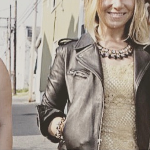 Black Leather Motorcycle Jacket from Gap - Picture 8 of 14